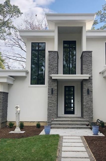 Modern two-story home exterior